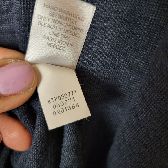 J. Jill Womens Embroidered Linen Floral Tunic Top Size Large Blue Lightweight - Picture 4 of 8